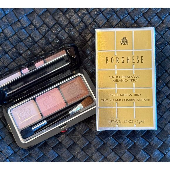 BORGHESE - NWT Satin Shadow Milano Trio Eyeshadow Palette in #8 "Terra Toscana" - Picture 14 of 15